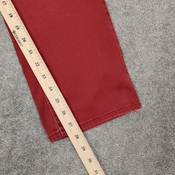 Levi's Men's Mid Rise Skinny Jeans in Brick Red Size 33 Cotton Denim Pants - Picture 14 of 14